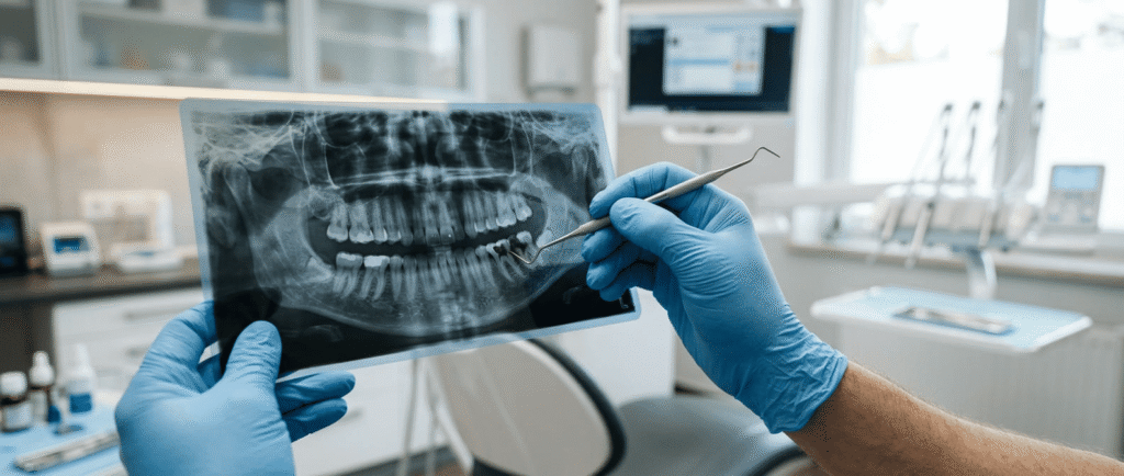 dentista_radiografia_Endodoncia en una muela: qué es, cuándo la necesitas y cómo puede salvar tu diente